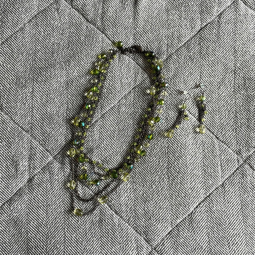 Park Lane necklace, earrings